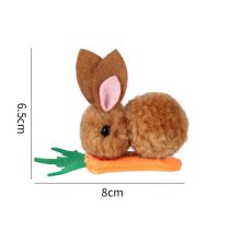 Fashion Katu + Carrot Hairpin (finished Product) Plush Bunny Carrot Childrens Hair Clip