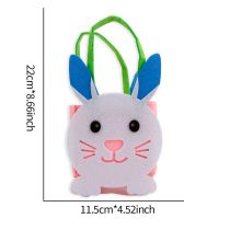 Fashion White Rabbit Model Felt Bunny Handy Goody Bag