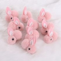 Fashion Ten Pink Bunnies (5.5cm) 3d Plush Bunny