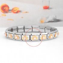 Fashion Sh Crab-pearl Stainless Steel Geometric Bracelet Module