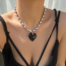 Fashion 6# Metal Love Ball Chain Necklace