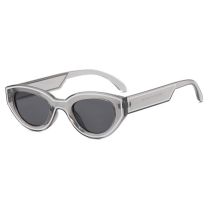 Fashion Transparent Gray Film Ac Line Cat Eye Sunglasses