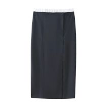 Fashion Grey Polyester Colorblock Boxer Skirt