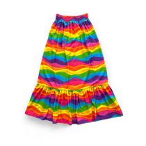 Fashion Skirt Only Polyester Striped Print Beach Skirt