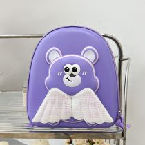 Fashion Purple Bear Eggshell Cartoon Children's Backpack