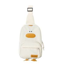 Fashion Off White Polyester Cartoon Large Capacity Children's Cross-body Chest Bag