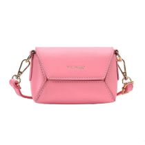 Fashion Pink Pu Flip-top Children's Cross-body Bag