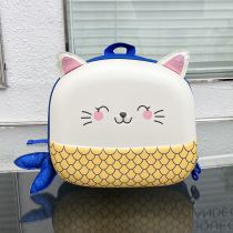 Fashion Yellow Cartoon Kitten Eggshell Children's Crossbody Bag