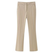 Fashion Casual Pants Polyester Micro Pleated Trousers