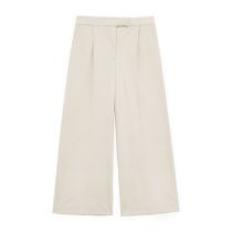 Fashion Pants Polyester High-waisted Micro-pleated Trousers