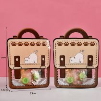 Fashion Rainbow Schoolbag (small Size) (minimum Batch Of 10 Pieces) Pet Cartoon Special-shaped Portable Packaging Bag