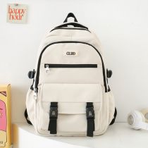 Fashion Off-white Without Accessories Oxford Cloth Large Capacity Backpack