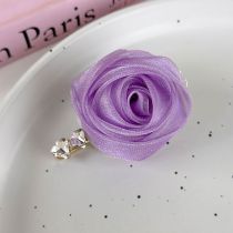Fashion C Purple Flowers Mesh Flower Hairpin