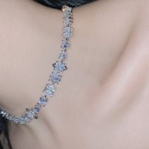 Fashion Necklace Copper Diamond Geometric Irregular Necklace