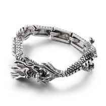 Fashion Silver Titanium Steel Faucet Men's Bracelet