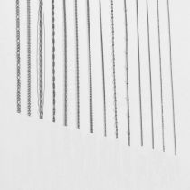 Fashion Flat Long Cross Chain/steel Color Width 3mm Length 40+5 Titanium Steel Geometric Chain Necklace
