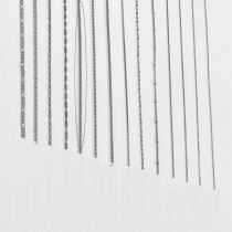 Fashion Gypsophila/steel Color Width 2.5mm Length 40+5 Titanium Steel Geometric Chain Necklace