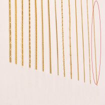 Fashion O-shaped Chain/gold 1.5mm 45cm Titanium Steel Geometric Chain Necklace
