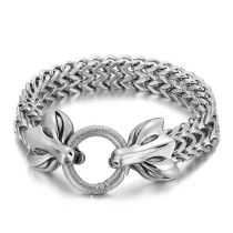 Fashion 3# Titanium Steel Animal Men's Bracelet