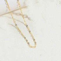 Fashion Water Ripple Chain Gold-plated Copper Water Ripple Necklace