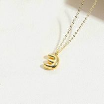 Fashion Letter E Gold Plated Copper 26 Letter Necklace