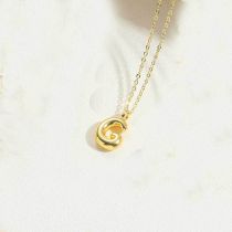 Fashion Letter G Gold Plated Copper 26 Letter Necklace