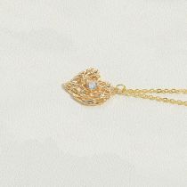Fashion Heterosexual Love Gold-plated Copper And Diamond Branch Necklace