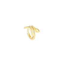 Fashion A Golden Snake Earring For The Right Ear Copper Snake Earring (single)