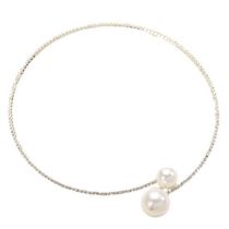 Fashion 2# Alloy Diamond And Pearl Necklace