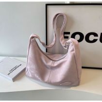 Fashion Purple Pu Large Capacity Shoulder Bag