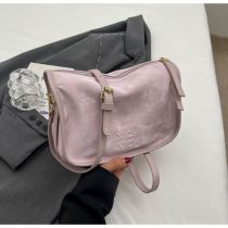 Fashion Purple Pu Large Capacity Crossbody Bag