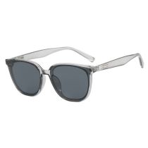 Fashion Transparent Gray Film Ac Large Frame Sunglasses