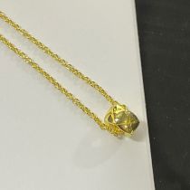 Fashion Gold Copper Diamond Pattern Geometric Necklace