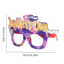 Fashion Mother's Day Flower Purple Style Plastic Love Letter Glasses