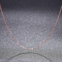 Fashion Rose Gold Plated Cross Chain [without Extension] Copper Geometric Chain Necklace