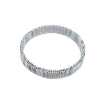 Fashion White Stainless Steel Elastic Mesh Bracelet