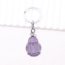 Fashion Purple-keychain Acrylic Geometric Irregular Keychain