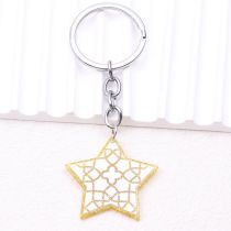Fashion Yellow Star-keychain Acrylic Geometric Irregular Keychain