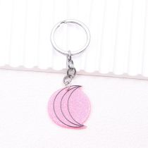 Fashion Pink-keychain Acrylic Geometric Irregular Keychain