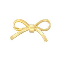 Fashion 6# Gold Plated Copper Bow Earrings