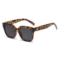 Fashion Tortoiseshell Frame All Gray C2 Pc Square Large Frame Sunglasses