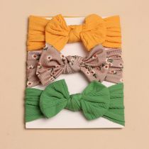 Fashion F Fabric Bow Children's Headband Set