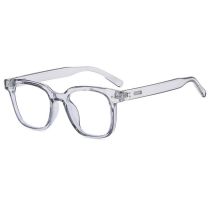 Fashion Translucent Gray Framed White Film Rice Nail Large Frame Sunglasses