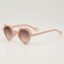 Fashion Coffee Frame Children's Heart Sunglasses