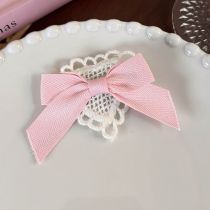 Fashion Pink Bow Fabric Love Bow Hairpin