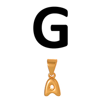 Fashion G Copper 26 Letter Pendant Accessories