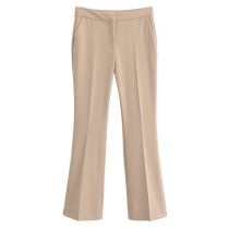 Fashion Pants Polyester Micro-pleated High-waisted Trousers
