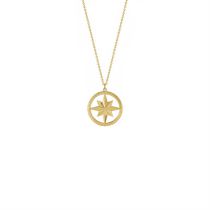 Fashion Compass Necklace Copper Geometric Compass Necklace