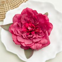 Fashion Peony Red Simulated Flower Gripper