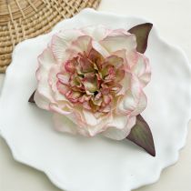 Fashion Peony Gradient White Simulated Flower Gripper
